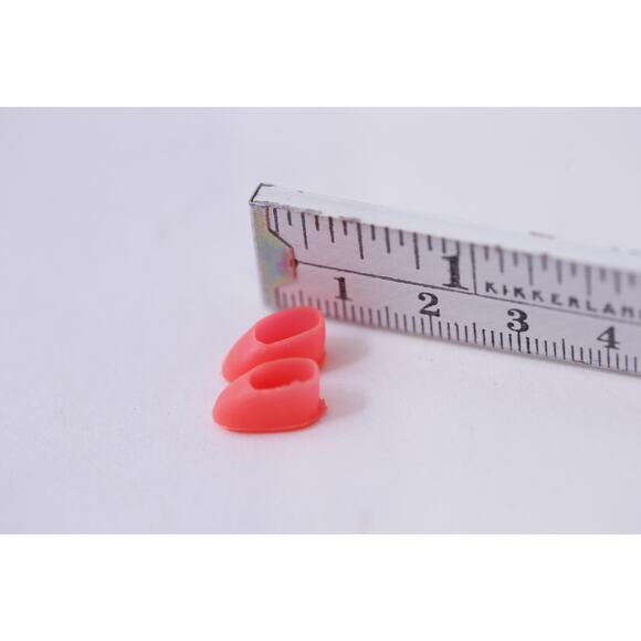 1960s Liddle Kiddles Red Shoes, Doll Accessory, Mini Toy, Mattel ~ 250929-WH 764 - Picture 2 of 2